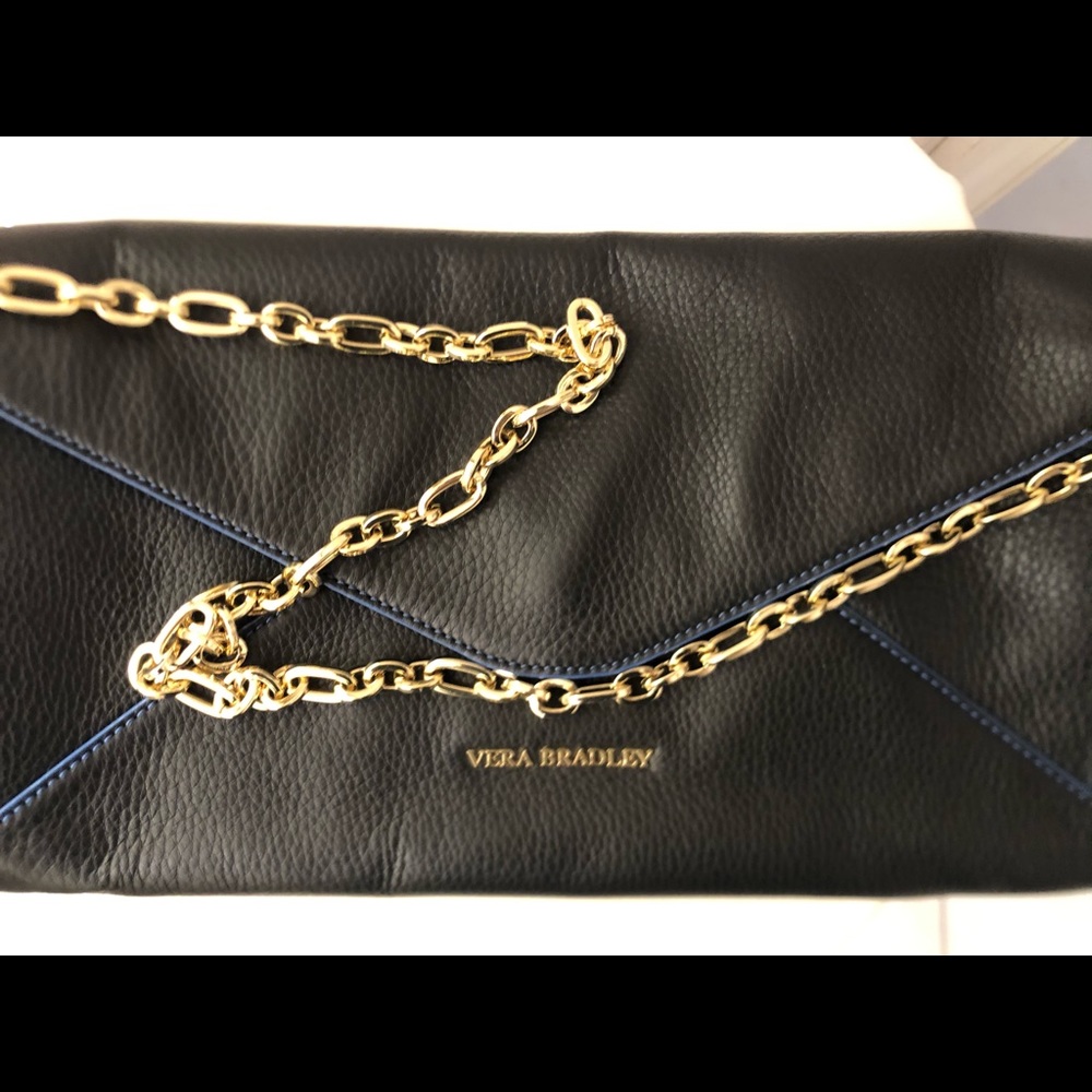 Vera Bradley black leather purse